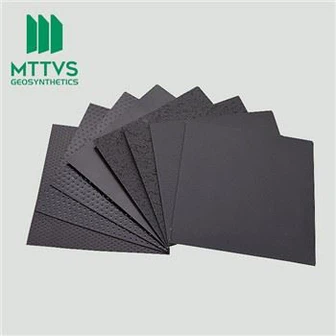 Liner tal-ġeomembrana tat-terraferma tal-HDPE b'tessut